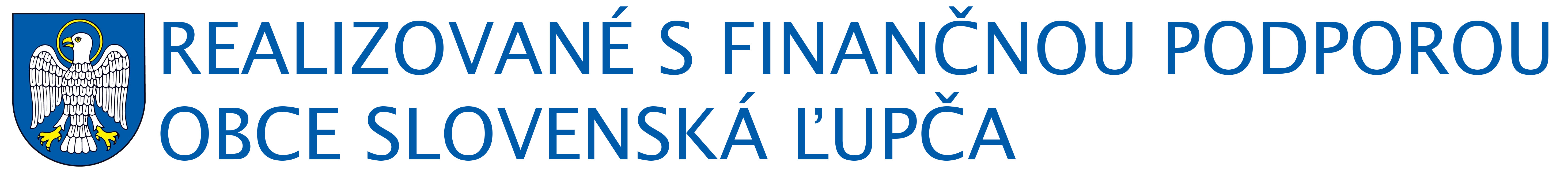 Logo s podporou obce Slovenská Ľupča - o poskytovaní dotácií z rozpočtu obce